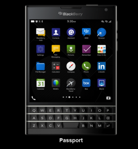 Bilde - BlackBerry Passport, den neste firkantede BlackBerry-enheten