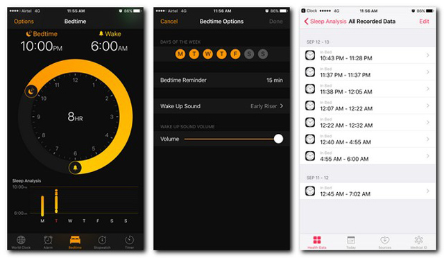 iOS 10 hjelper søvn.