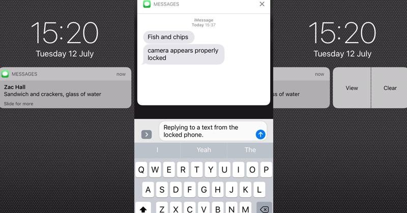 IOS 10 Beta gjør det mulig å svare meldinger med iPhone låst