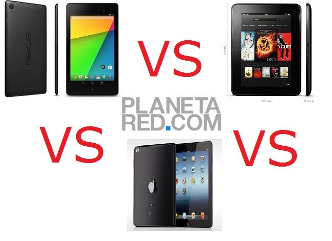 Nexus 7 vs iPadMini vs KindleFireHD