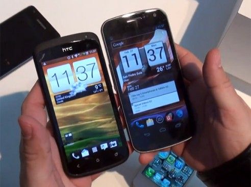 HTC One S mot Samsung Galaxy Nexus mot Galaxy S II mot iPhone 4S