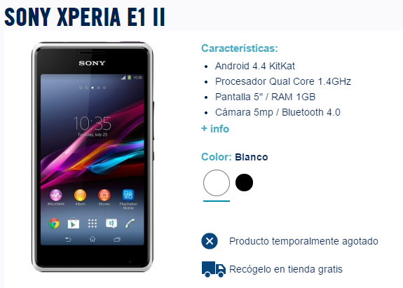 Bilde - Sony Xperia E1 II, den nye grunnleggende smarttelefonen lekker