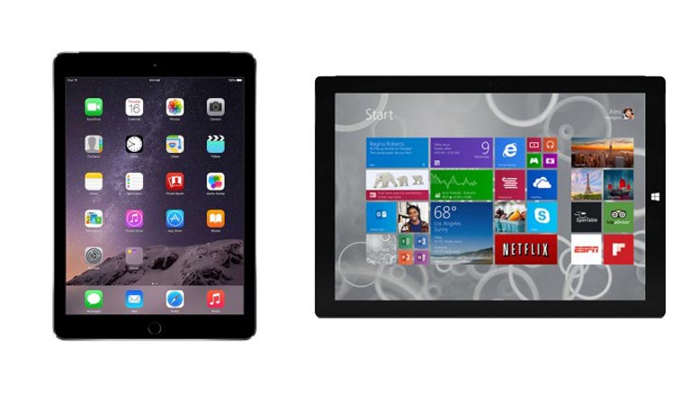 iPad Air 3 vs. Microsoft Surface Pro 3 - Sammenligningstabletter